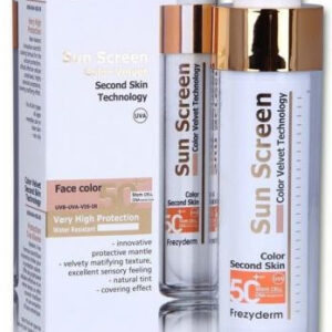 Frezyderm, Sun Screen Color Velvet Face SPF50+ - Krem przeciwsłoneczny, 50ml