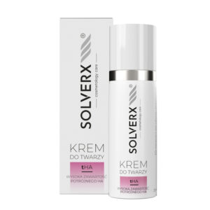 Solverx, Krem do twarzy z 3 rodzajami kwasu hialuronowego – tHA, 30 ml