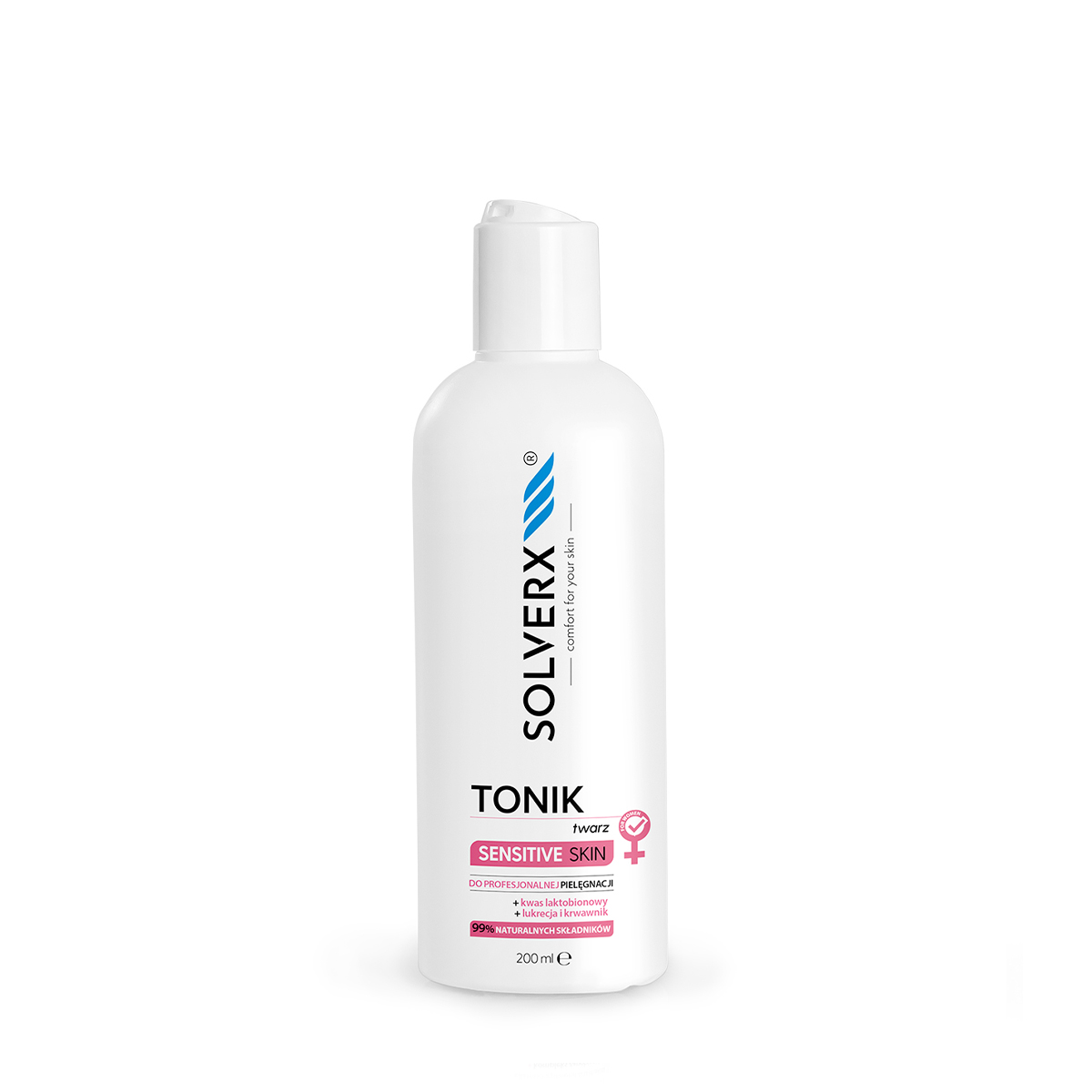 Solverx, Sensitive Skin tonik do skóry wrażliwej i naczynkowej, 200ml